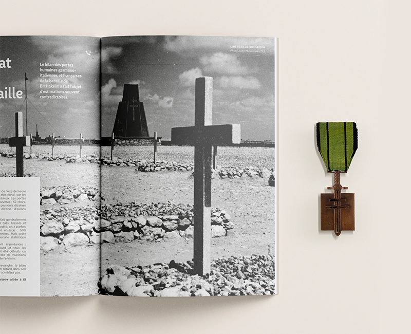 graphisme brochure bataille Bir Hakeim