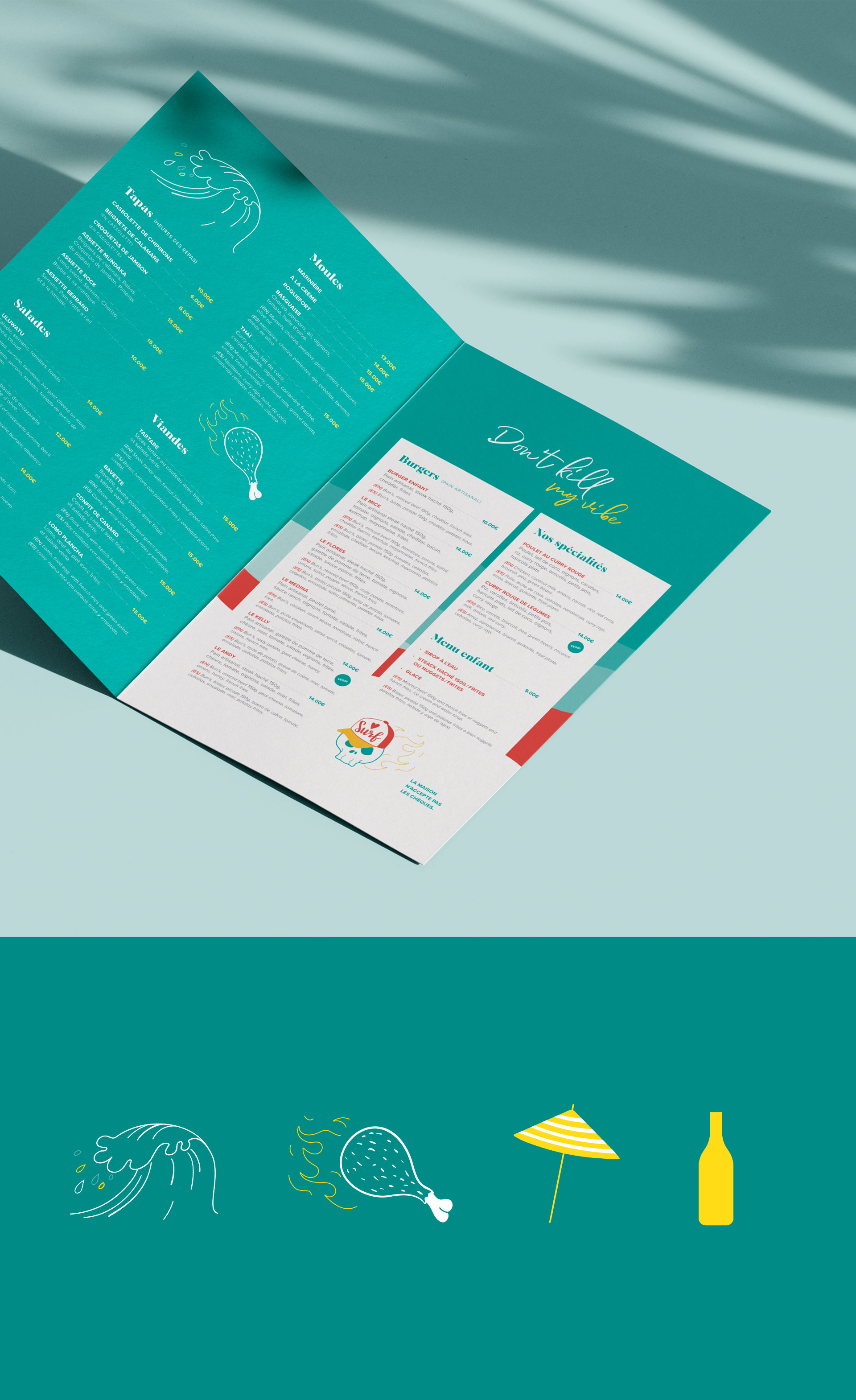 Pictos du restaurant le Rock Food